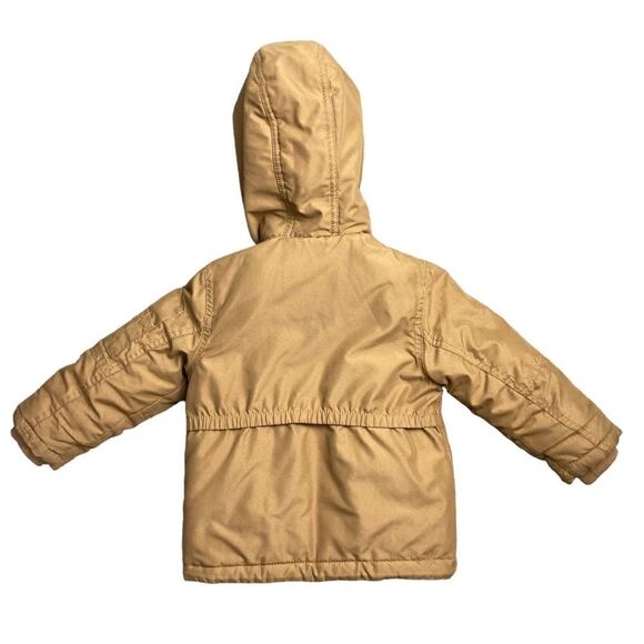 Carters tan coat with faux fur hood - Picture 3 of 4